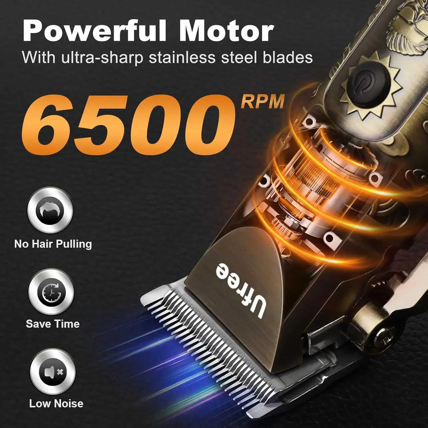 Hair Clippers Shaver Electric Razor Hair Trimmer for Men Cordless Barber Clippers and Trimmers Set W241212
