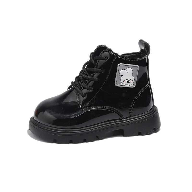 Boots 2024 Spring Autumn Winter Ankle Light Girl Platform Shoes Burgundy Beige Black Boys Short Super Cozy H241212R4HO