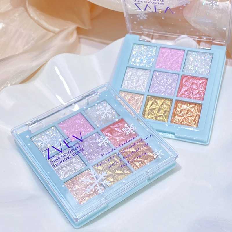 Dream Girl Eyeshadow Palette 9 Colors Snowflake Shimmer Matte Highlights Cool Tone Eye Shadow Korean Make-up Women CosmeticW241212