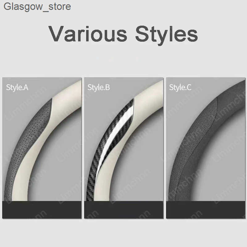 Steering Wheel Covers Car Non-slip Car Steering Wheel Cover For BMW Mini Cooper Countryman Clubman R55 R56 R60 F54 JCW F55 F54 F56 F57 F60 R53 L240910