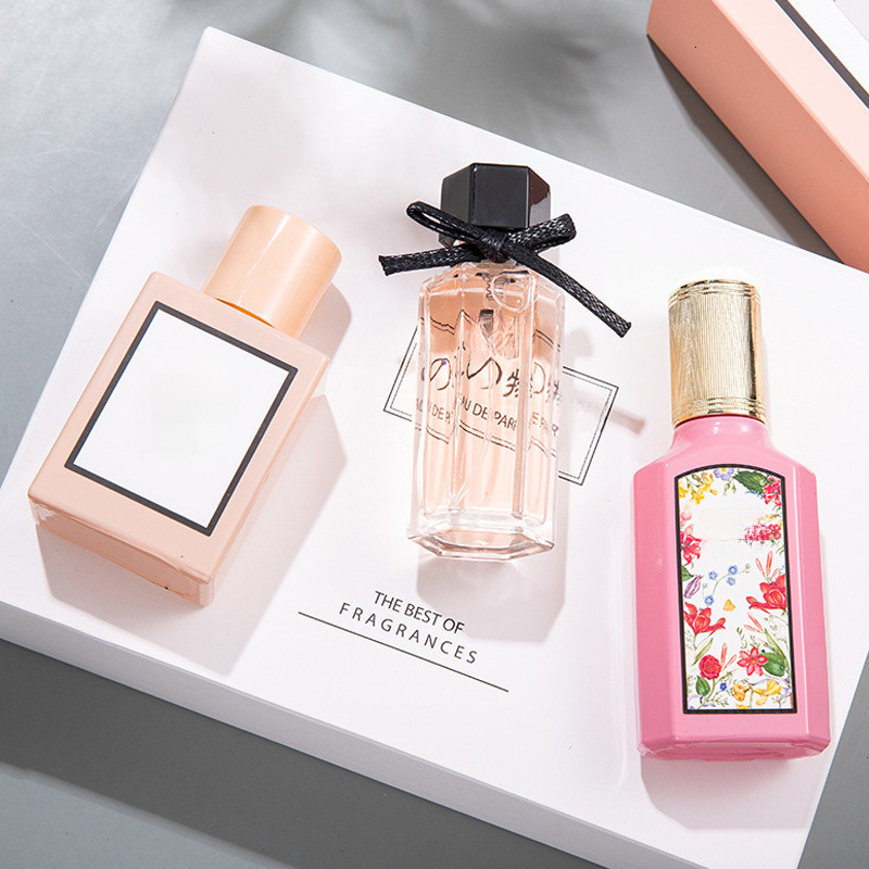 Women perfume lasting fragrance fresh perfume three piece box fragrances story of perfume gift box wholesale