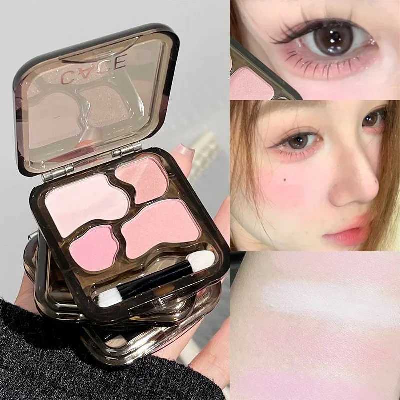 4-Color Matte Eyeshadow Palette Highlighter Multipurpose Nude Earthy Shiny Eyeliner B Palette Pigments Shimmer Eyes MakeupW241212