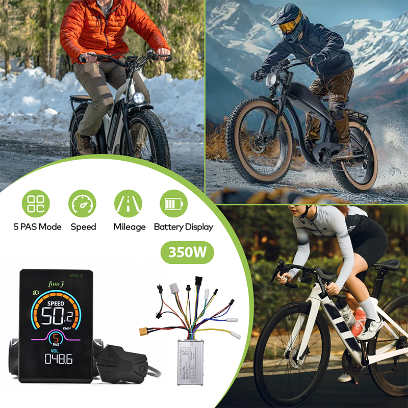 E-bike & E-Scooter Ready M5C-2 Bike GPS Display Compact Cycling Computer with Real-Time Data Monitoring Capabilities