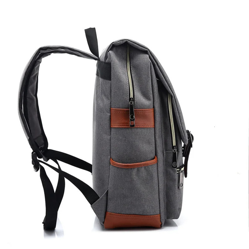 Vintage 16 inch Laptop Backpack Women Canvas Bags Men canvas Travel Leisure Backpacks Retro Casual Bag School Bags For Teenagers 241212
