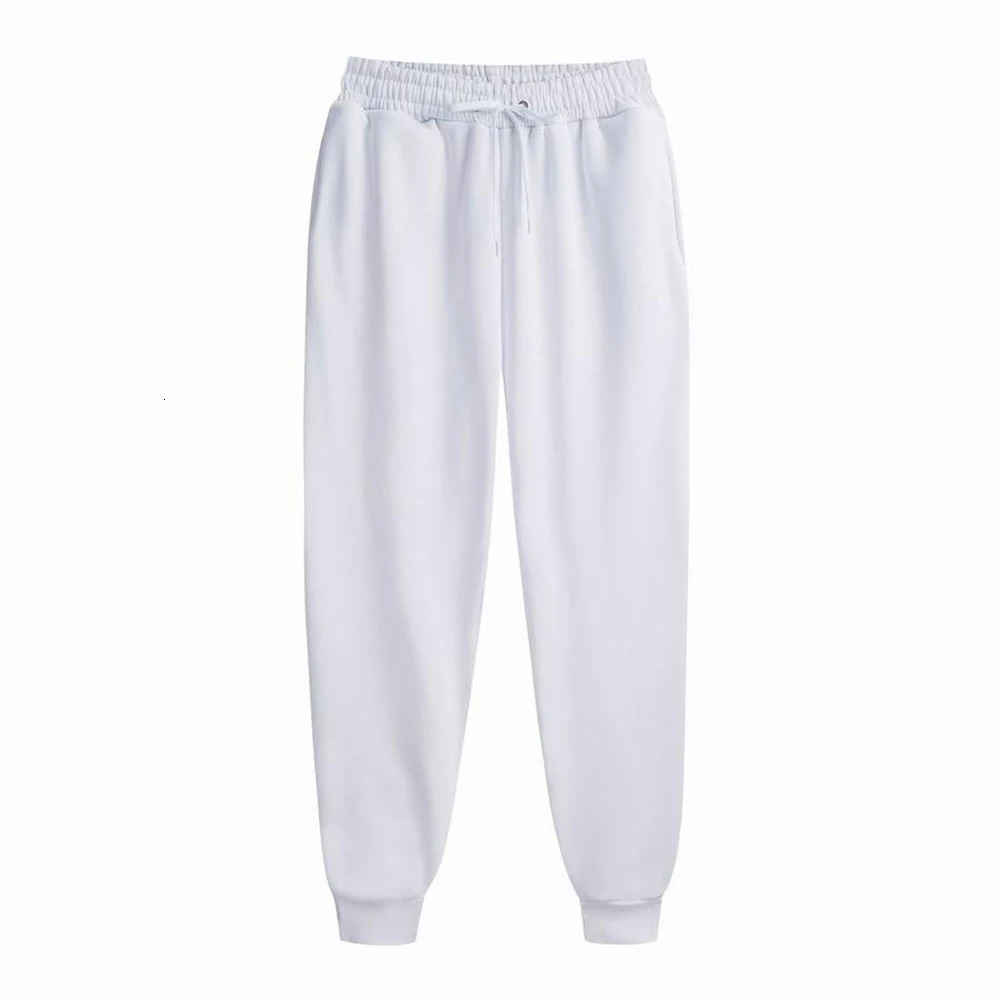 Spring Autumn Mens Sweatpants Fleece Pants Sport Long Casual Drawstring Pockets Trousers Oversize Men y241203Z