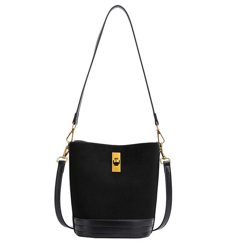 Suede Bucket Bags for Women Shoulder Purses Tote Bag and Handbags Cross Body Designer Shoulder Bag Bucket Bag Ladies with Adjustable Strap