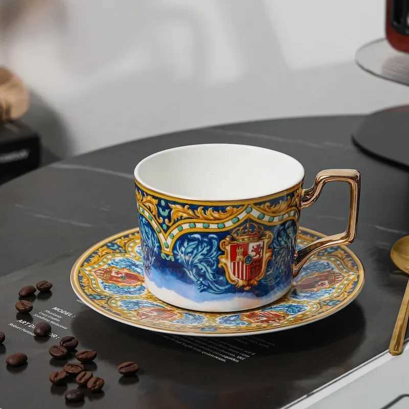 Erica Beyer Seville Time Bone European Light Luxury Afternoon Tea Coffee Cup Family Afternoon Tea Water Cup Y241211