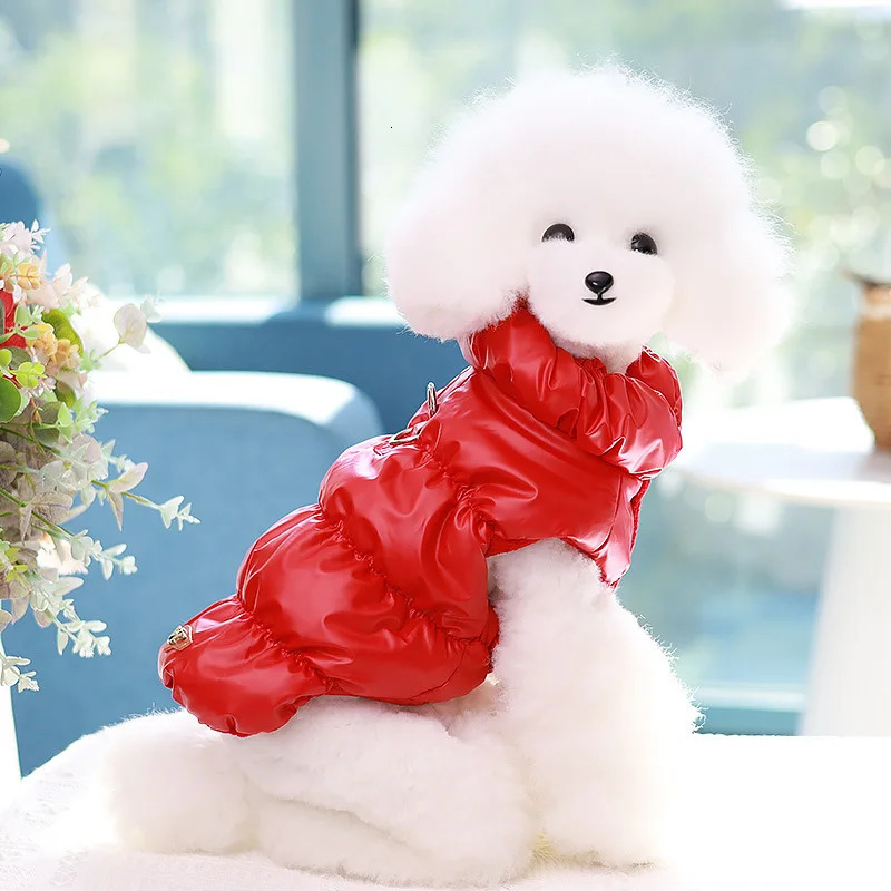 Soft Warm Dog Clothes Winter Padded Puppy Cat Coat Jacket For Small Medium Dogs Chihuahua French Bulldog Poodle Vest Pet Outfit 241212