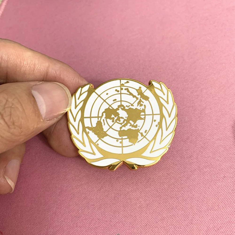 UN Blue Beret UN Peacekeeping Force Hat with UN Emblem Cockade Souvenir 241211