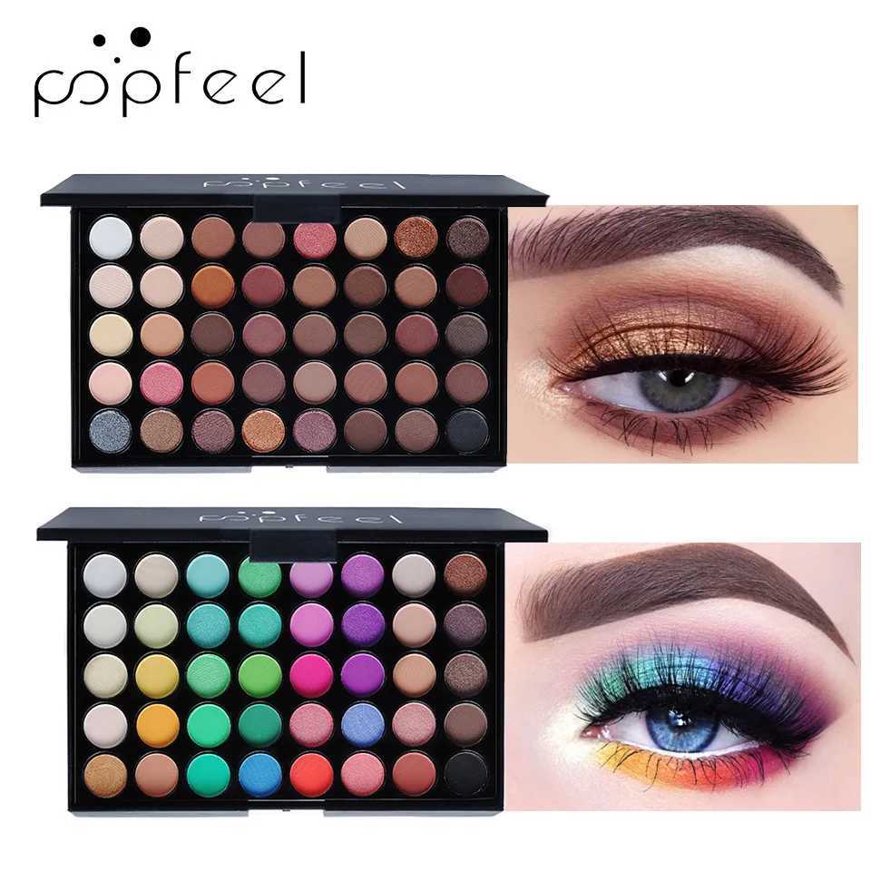 Hot 40 color matte eye shadow palette makeup durable nude gloss pigment pressed powder eye shadow trayW241212