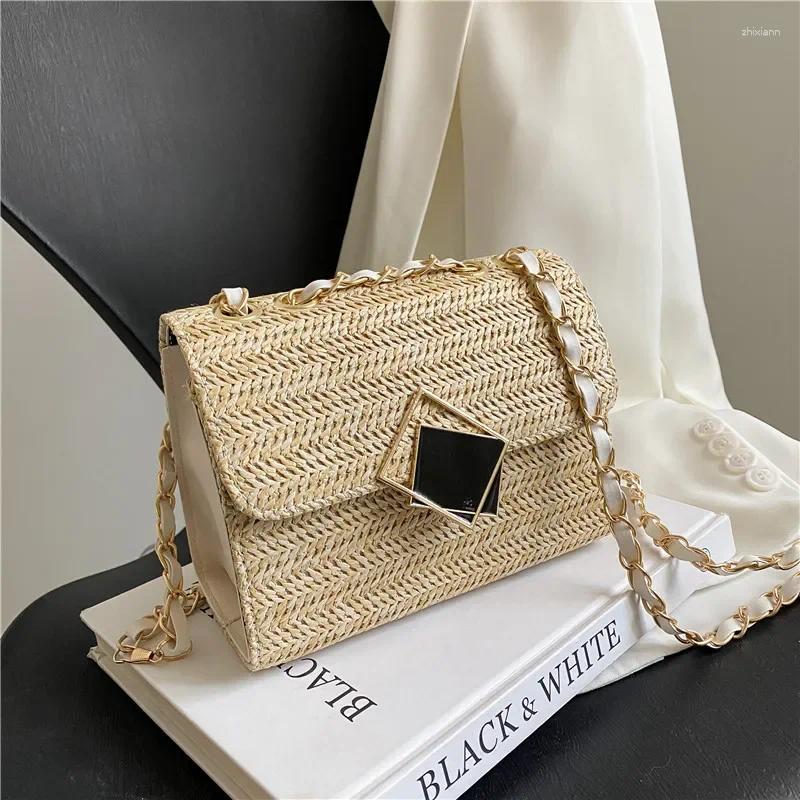 2025 NEW Waist Bags Fitshing Bohemian In Handnags For Women Box Chain Small Mini Holiday Beach Purse zhanyishengli