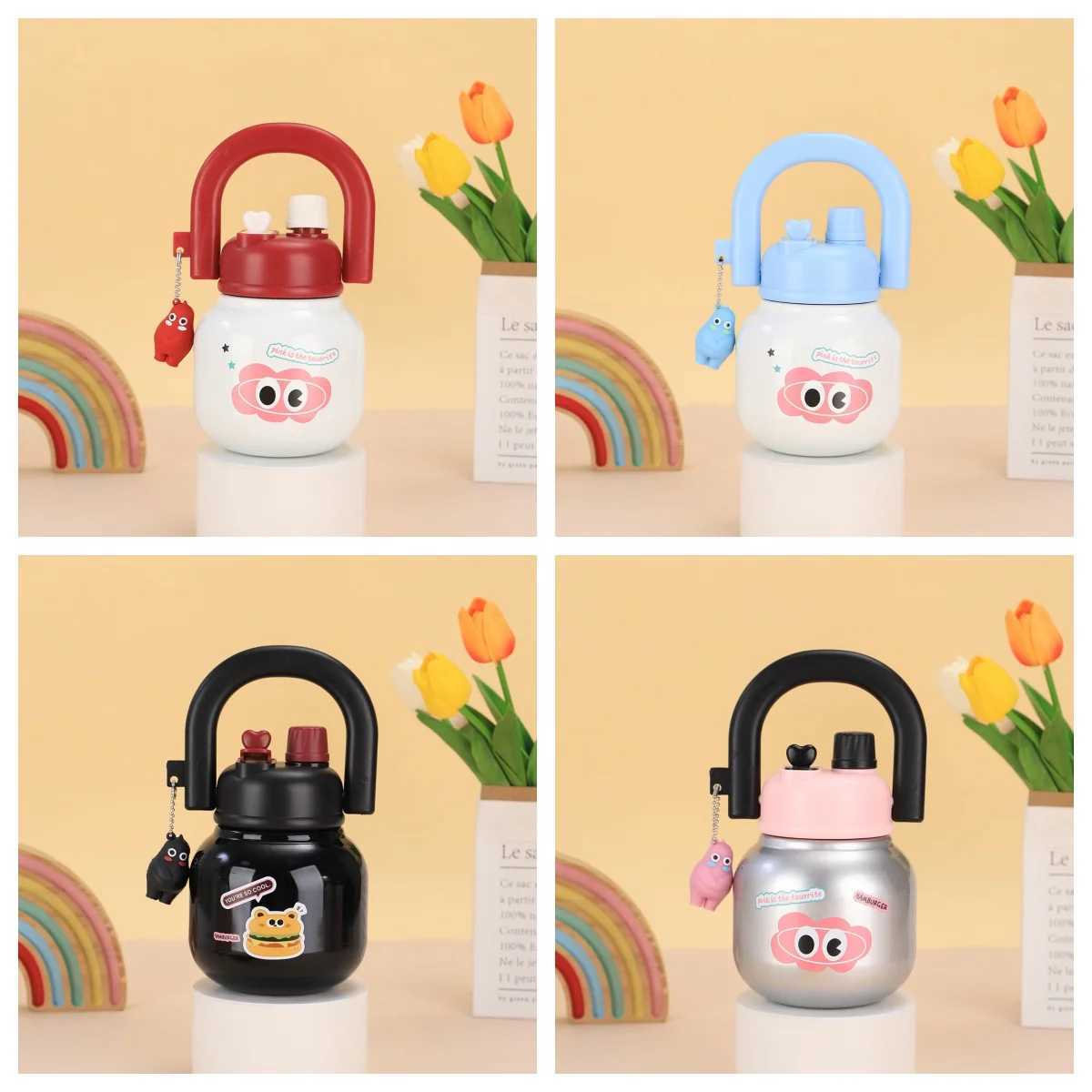 316 stainless steel portable teapot plug-in tea cup new capacity large double mouth portable teapot big belly water cup Y241211