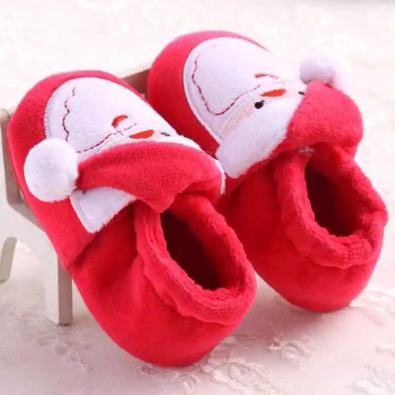 Boots Christmas gift newborn baby shoes boys and girls casual flat sneakers cotton non-slip warm boots H2412121CZD