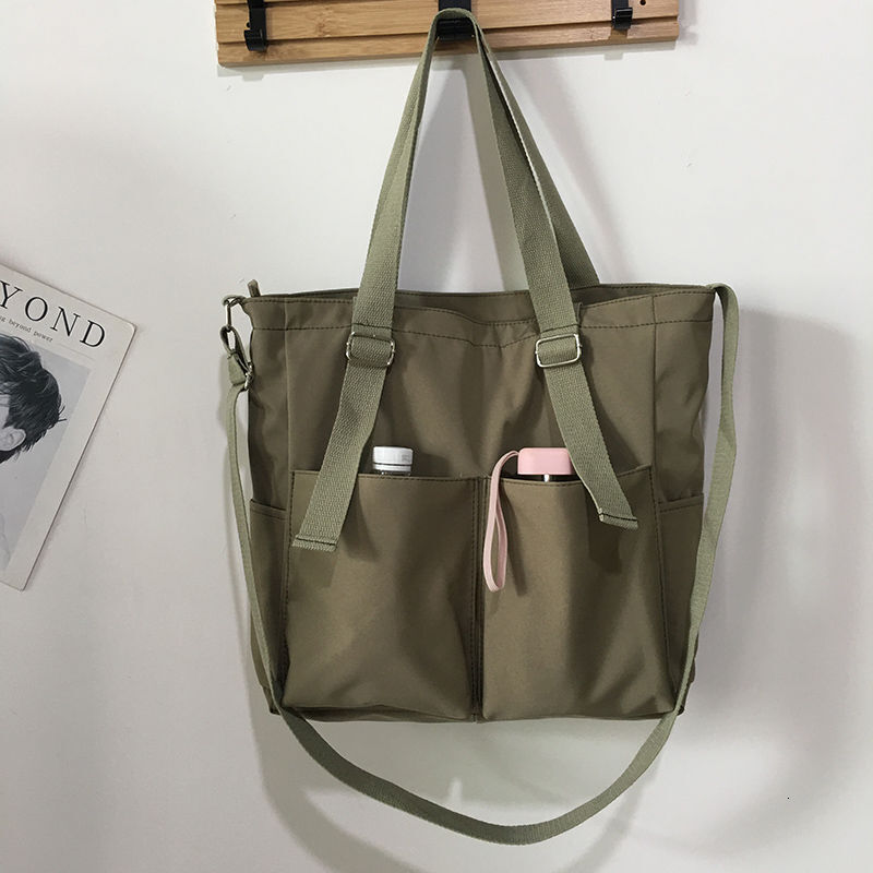 Female Simple Shoppers Fashion Zipper Oxford Shoulder Handbags Waterproof Large Capacity Women's Brand Crossbody Tote Bags