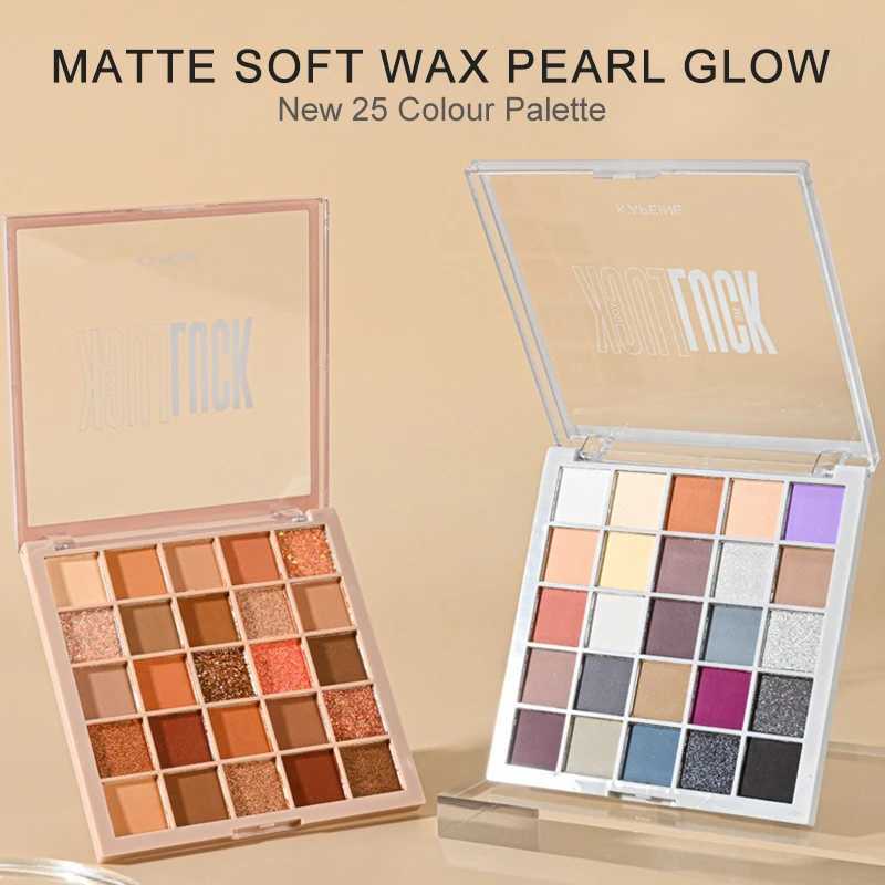 25 color professional eye shadow palette eye shadow flash durable eye shadow tray Korean makeup palette beginner eye shadowW241212
