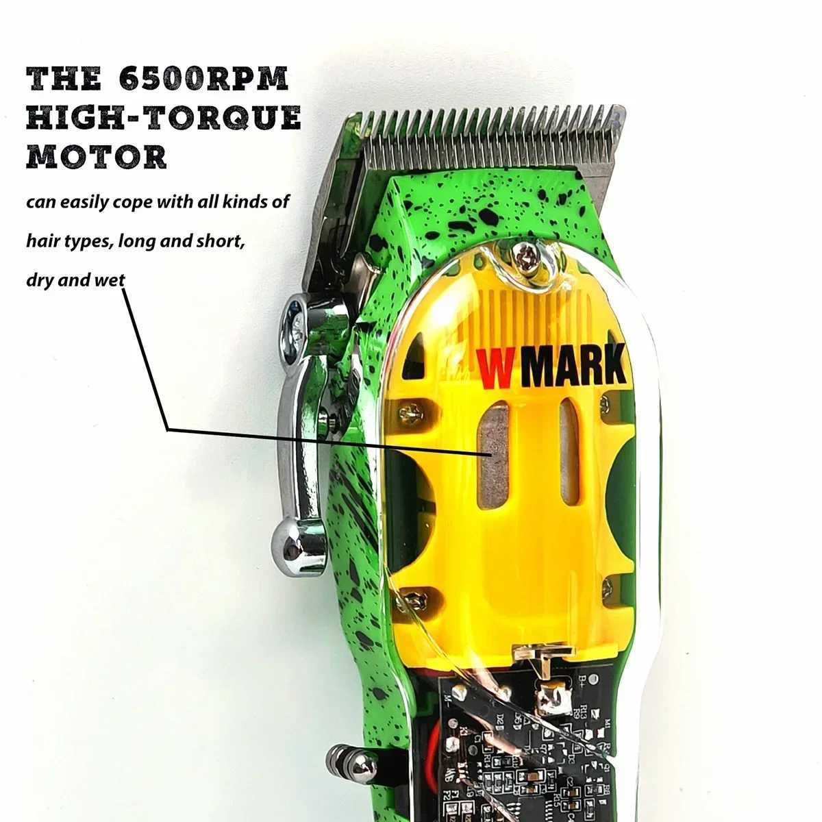 NG-408 NG-508 NG-995 Professional WMARK Hair Clipper Kit Electric Shaver Mens Hair Clipper Mens Trimmer M241212