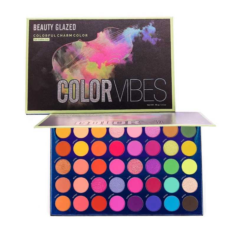 Beautiful glass color vibration 40 color eye shadow palette l makeup eye shadow palette cosmeticsW241212