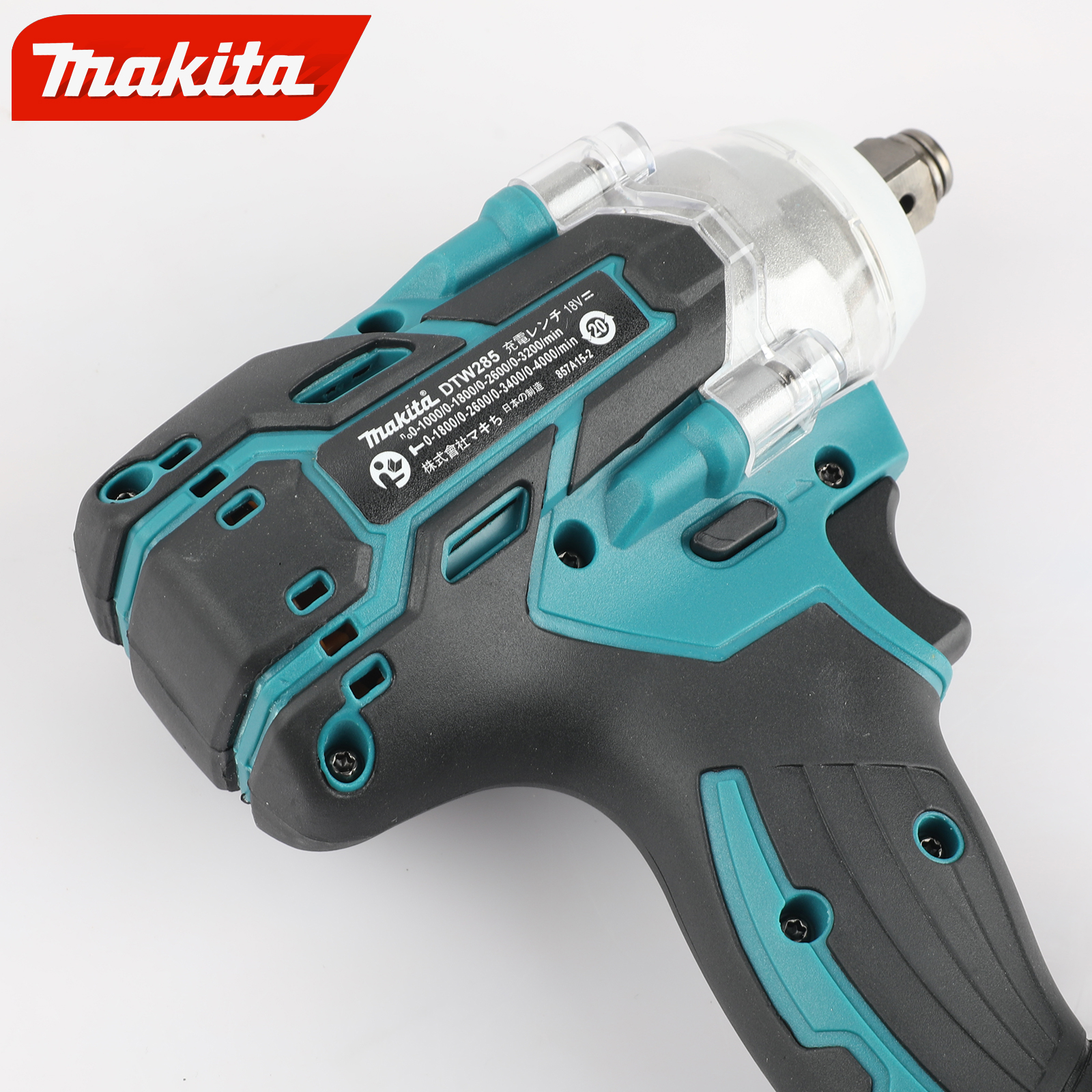 Makita DTW285 520Nm Brushless Impact Wrench - Cordless Electric Wrench for 18V Batteries