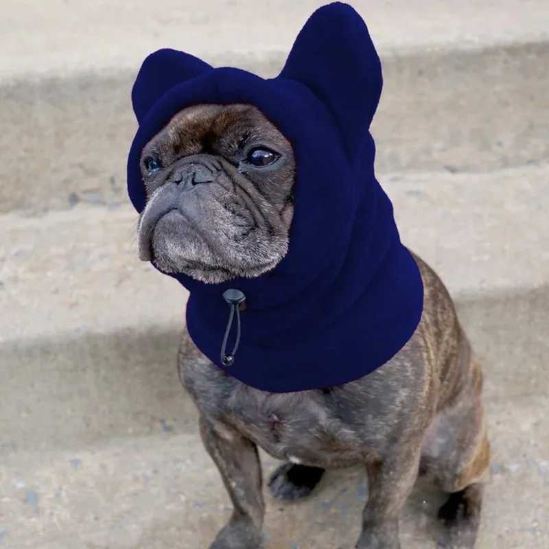 Cute Dog Wool Bat Hat Soft Adjustable French Bulldog Winter Hat Pet Supplies M241212