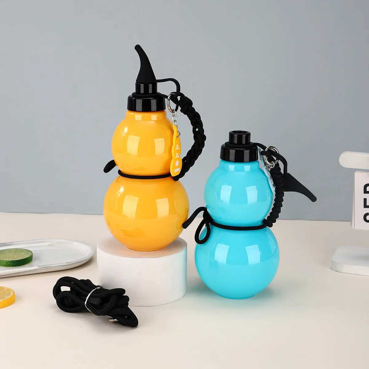 800ml Tritan plastic cup with belt single-layer new sports gout cup creative large capacity water cup Y241211