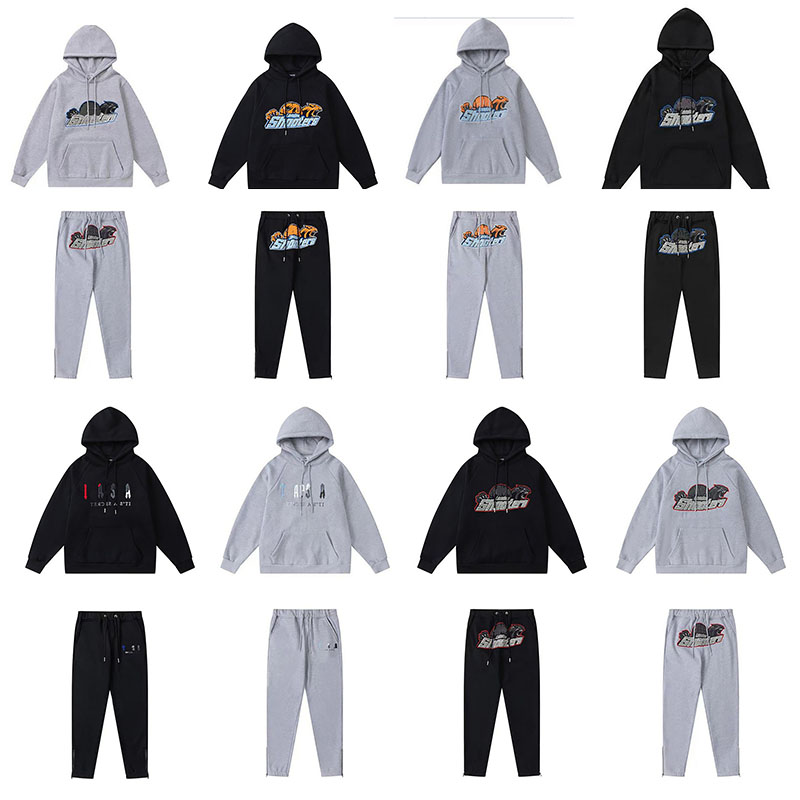 Designer Men's Sportswear Applique Print Logo Internationalized Design Men's Winter Sportswear Windproof Warm Loose Slim Hoodies Suit Trap Fade Out Logo