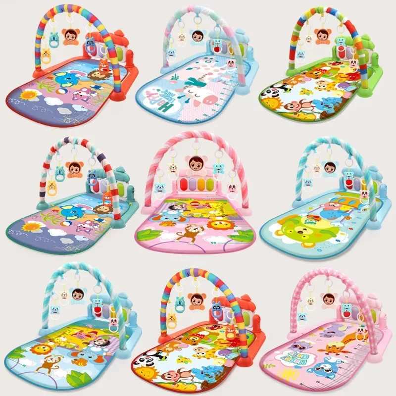 Baby Gym Tapis Puzzle Mat Education Stand Toy Baby Music Game Mat with Piano Keyboard Baby Fitness Carpet Children Baby Gift W241211