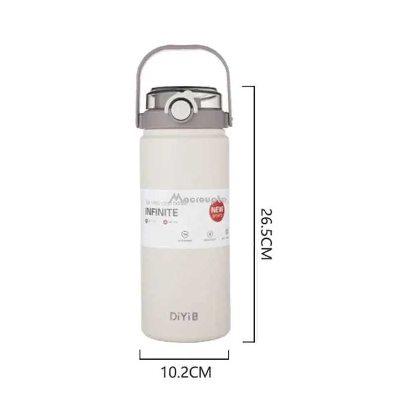 Stoc 1.2L large capacity stainless steel hot water bottle maintains hot and cold cup vacuum flame Y241211