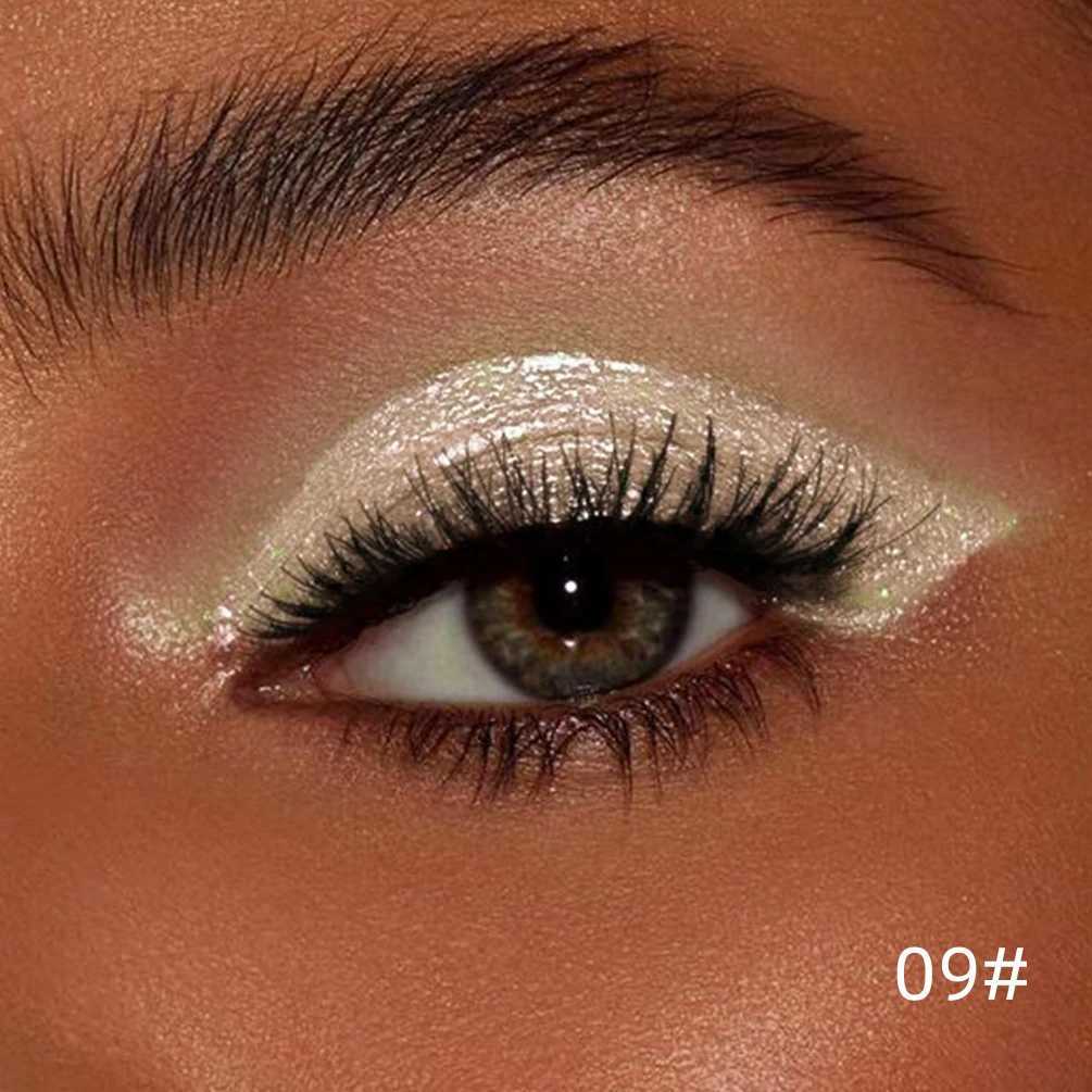 QIBEST Glitter Liquid Eyeshadow Long Lasting lescent Shiny Eye Shadow Sequins Lying Silkworm Shimmer Eyes Makeup CosmeticsW241212