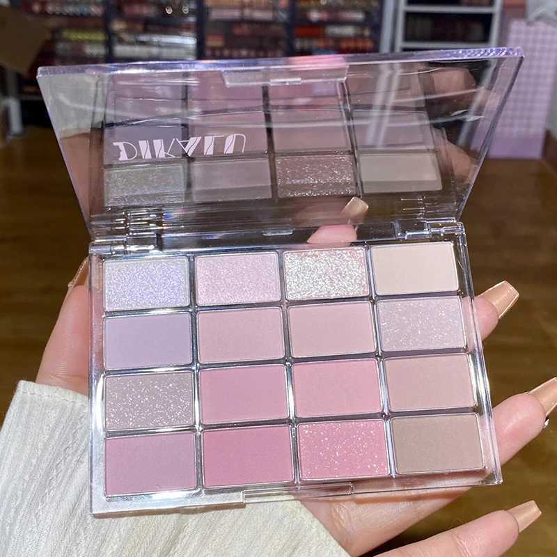 DIKALU South Korea Low Saturation eye shadow Palette 16 Color High Aperture Horizontal Matte Outline Pink Earth Natural BriW241212