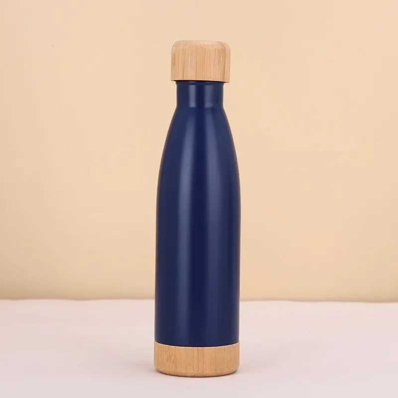 Hsinchu Wooden Bottle Cap Coke Bottle 304 Stainless Steel Crazy Bottle Outdoor Portable Sports Water Bottle Y241211