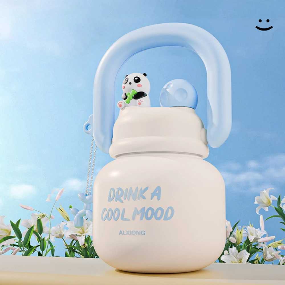 Large capacity with straw belly cup 316 stainless steel inlay and cold water cup splash bowl student travel Y241211