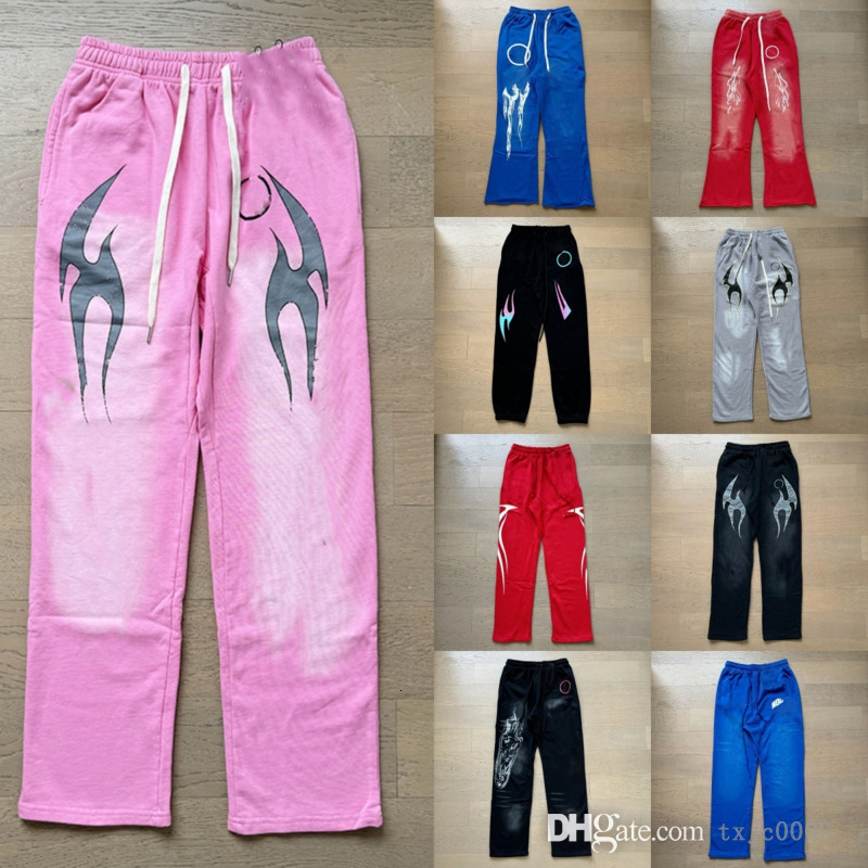 Mens Pants Sweatpants Designer Cotton Retro Do Old High Street Loose Fashion Mens And Womens Hoodie Pants 40 Colours