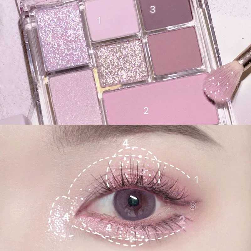 Iris Purple eye shadow Palette Create Dream Makeup Shining Glass eye shadow Palette Korea Fashion Charming eye shadow PaletteW241212