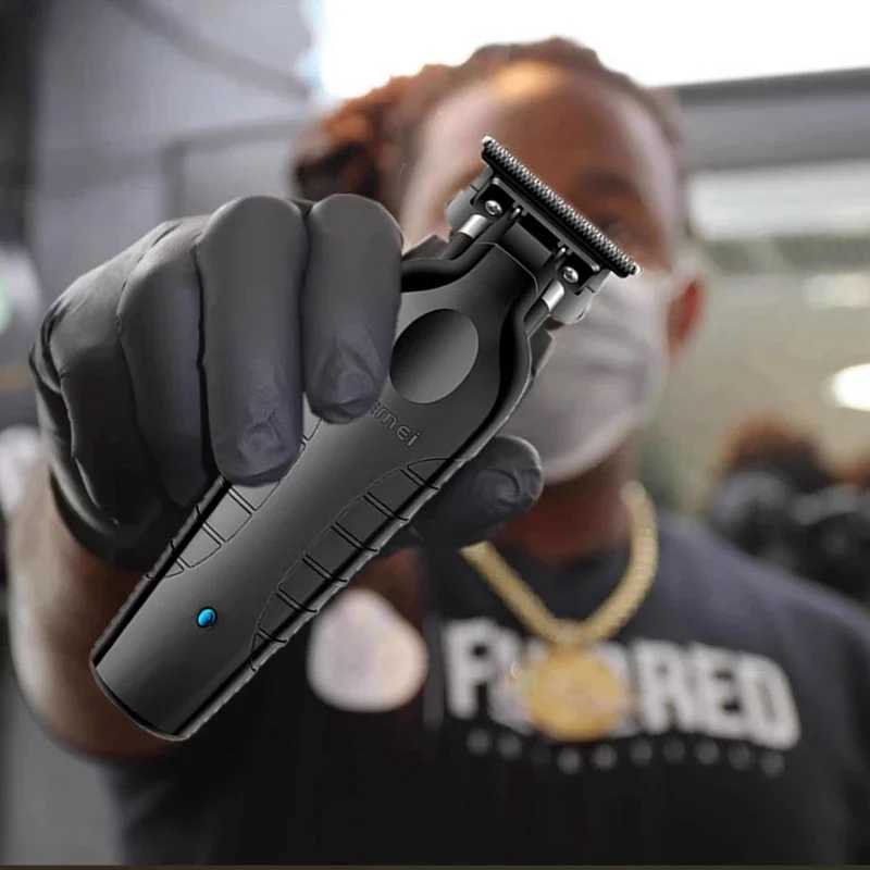 Kemei Zero blade Hair Trimmer Professional Beard Trimmer For Men Electric Clipper Rechargeable Hair Cutting Machine Barber Shop W241212