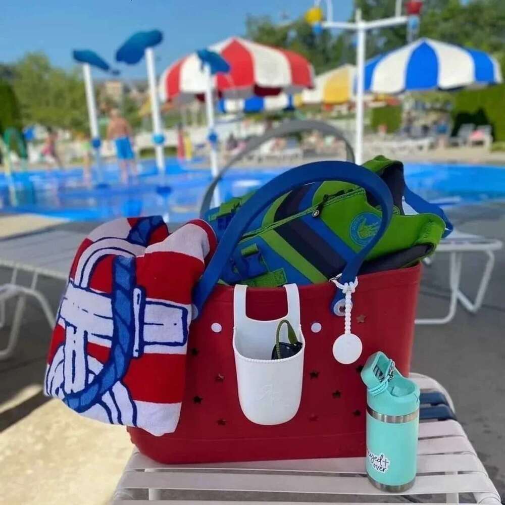 Silicone Basket with Sand Waterproof Handbag Travel Picnic Sports Gym Dog Brach Pet Tennis Home Storage Bag