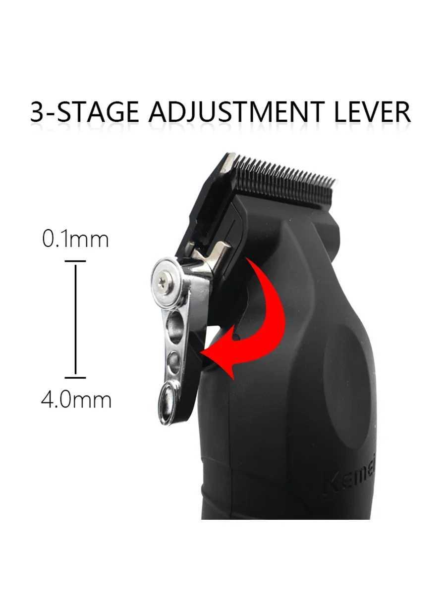 Kemei KM-2296 Electric with USB Base Oil Head Carving Salon Hair Clipper M241212 C260312