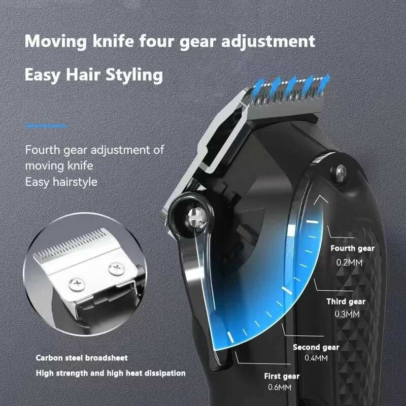 Kemei KM-1071 electric hair clipper UBS rechargeable cordless beard trimmer mens powerful electric hair clipper trimming tool W241212