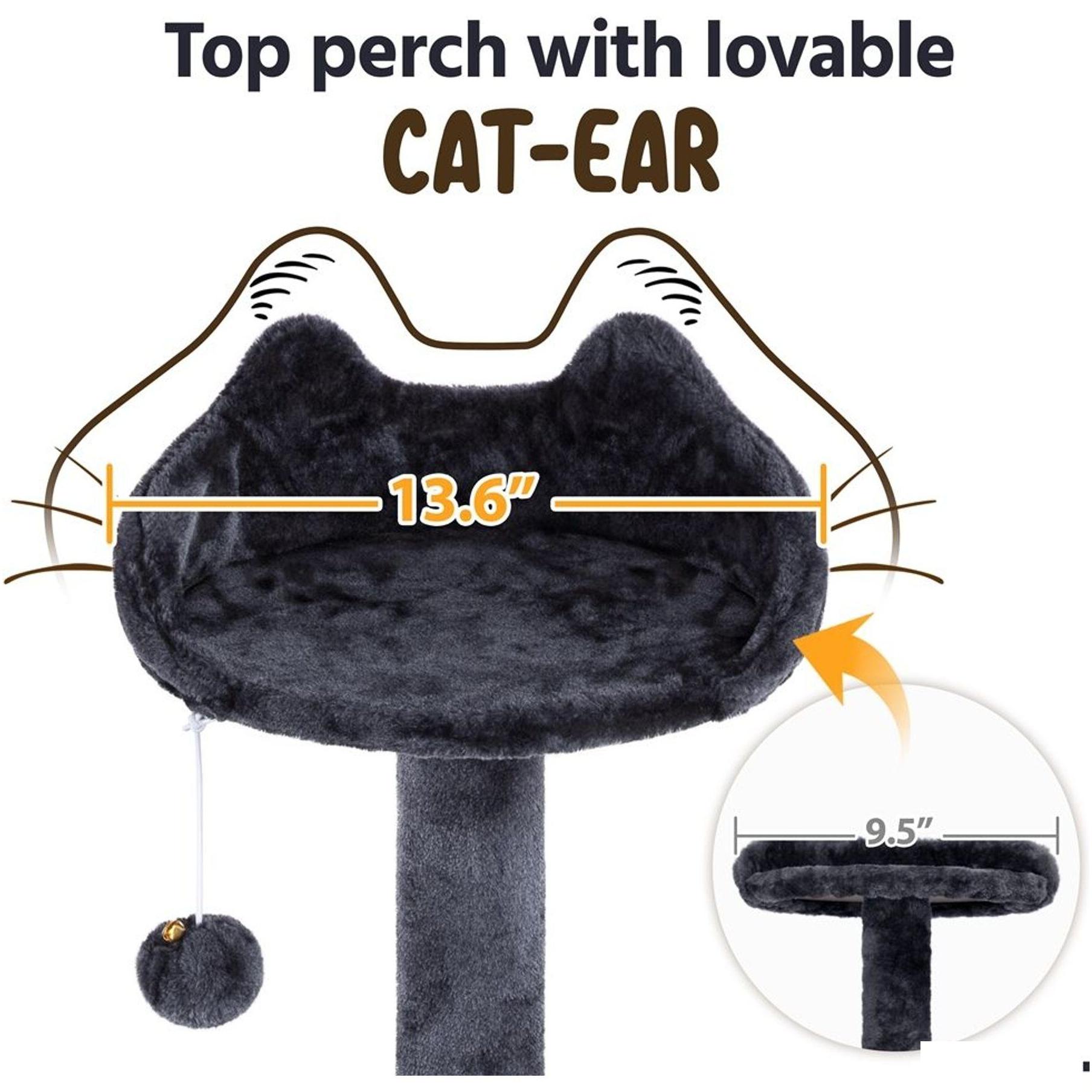 Cat Condo Yaheetech Scratching Tree Drop Delivery Pet Supplies Furniture Scratchers Otdah