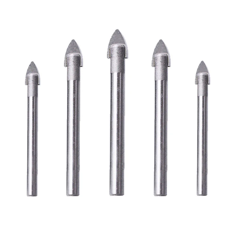 4/6/7pcs Glass Marble Porcelain Spear Head Ceramic Tile Drill Bits Set Spade for Ceramic Wall Concrete Hole Opener