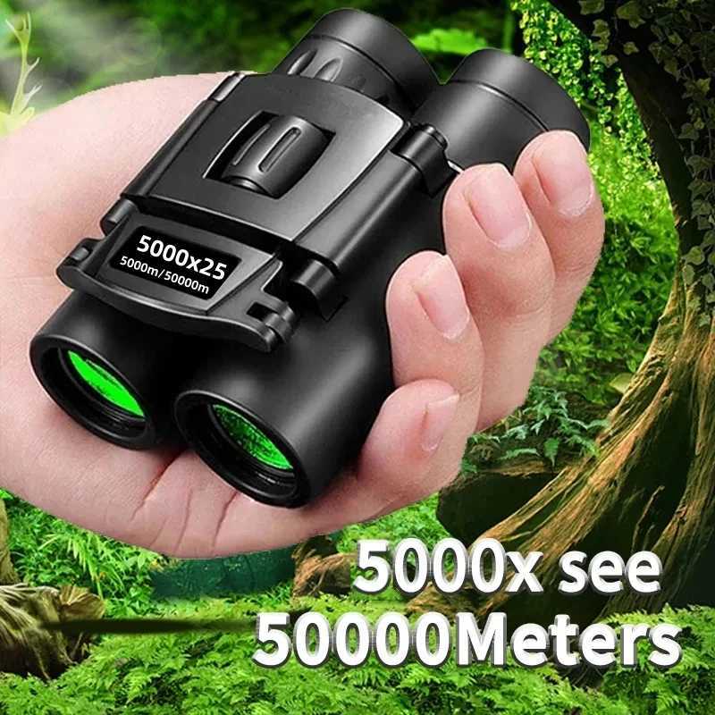 5000x25 50000m Zoom BAK4 HD Telescope Professional Powerful Binoculars Long Range Portable Monocular Optics For Camping OutdoorXJ241212