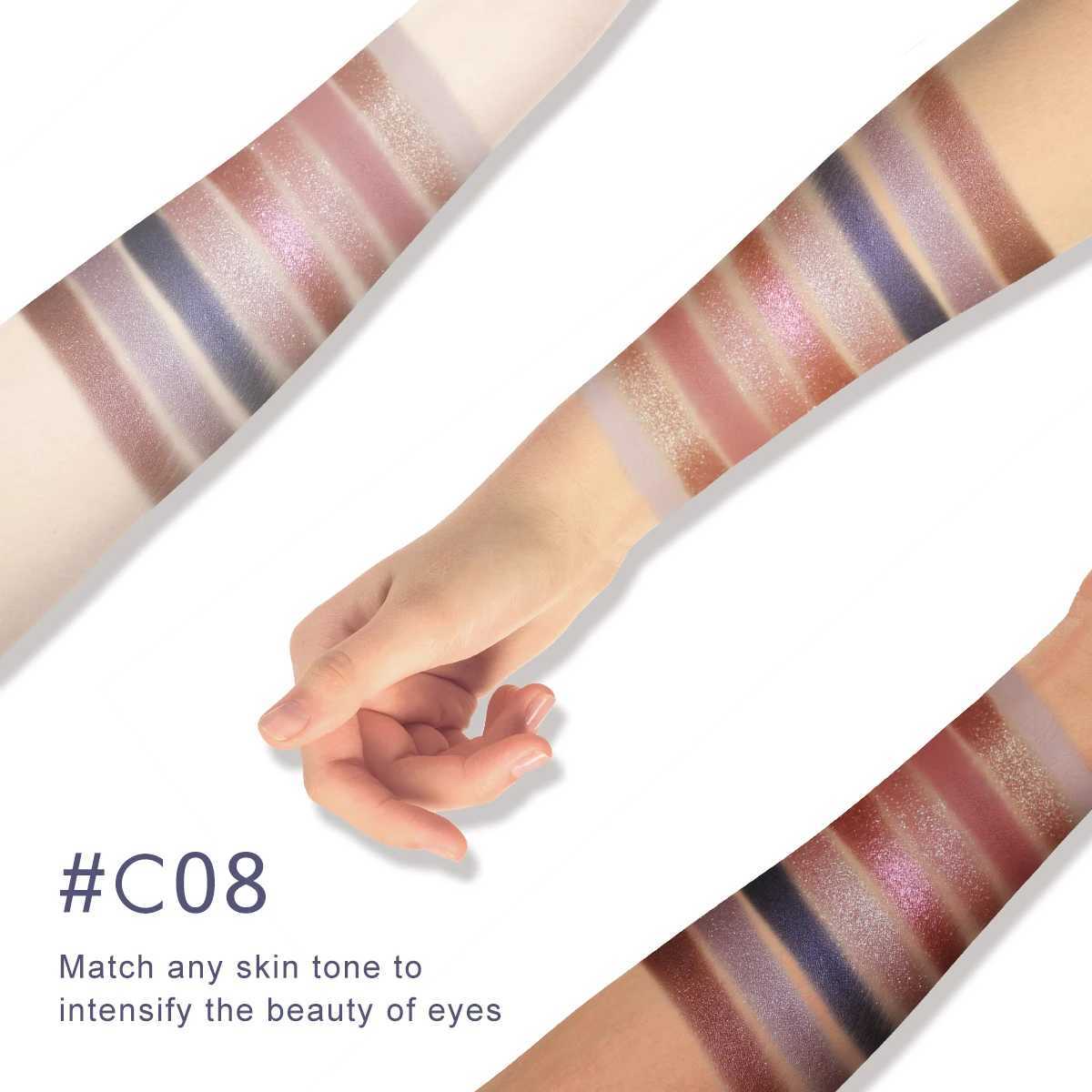 CATKIN eye shadow palette makeup matte shimmer 9 colors high pigment cream texture natural bronze neutralW241212