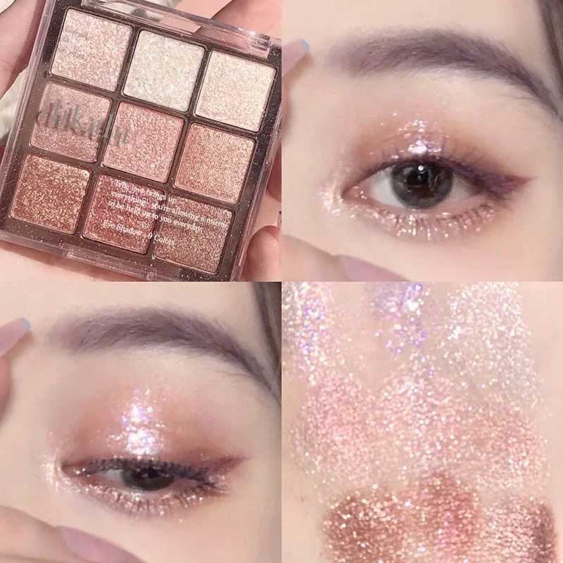 9 Color Cherry Blossom Christmas Palette Glitter eye shadow Palette Matte Glitter eye shadow PaletteW241212