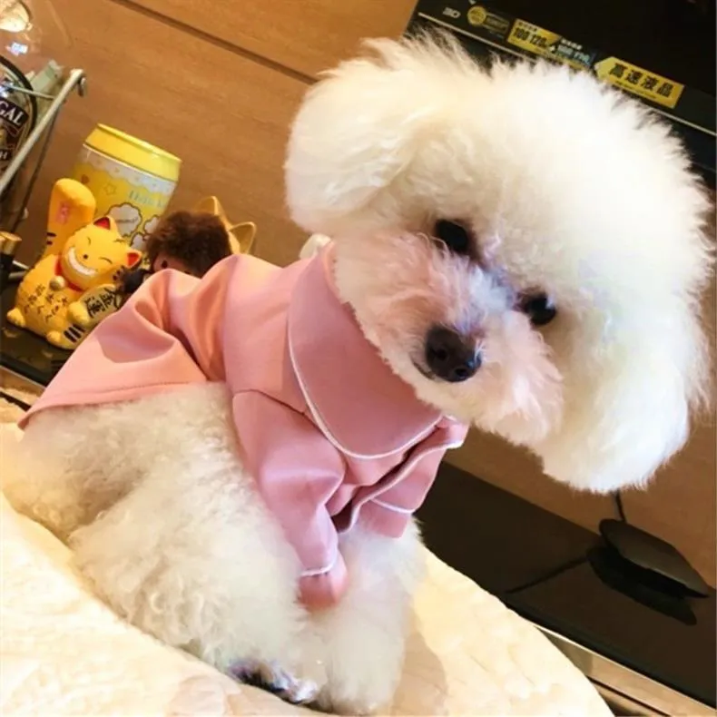 Summer French dog pajamas Pomeranian bear bullfighting small dog Teddy pet clothes shirt Feel Comfortable When Touched HF28