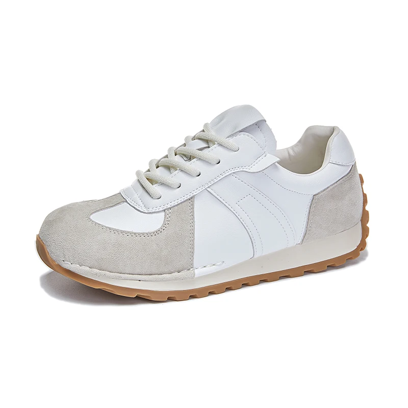 Forrest Gump Shoes Women Genuine Leather Spring Flat Women Moral Training Shoes Casual Sneakers Women