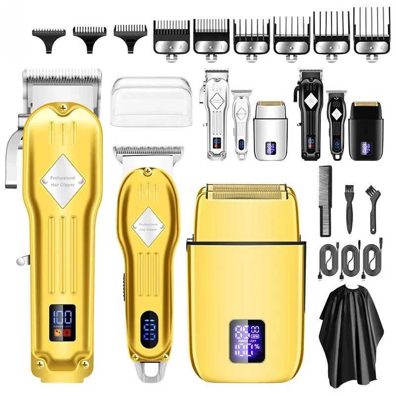 RESUXI 973 New 3-in-1 Hair Clipper Electric Shaver Trimmer 3-Piece Beauty Set Mens Barber Shop Hair Clipper W241212