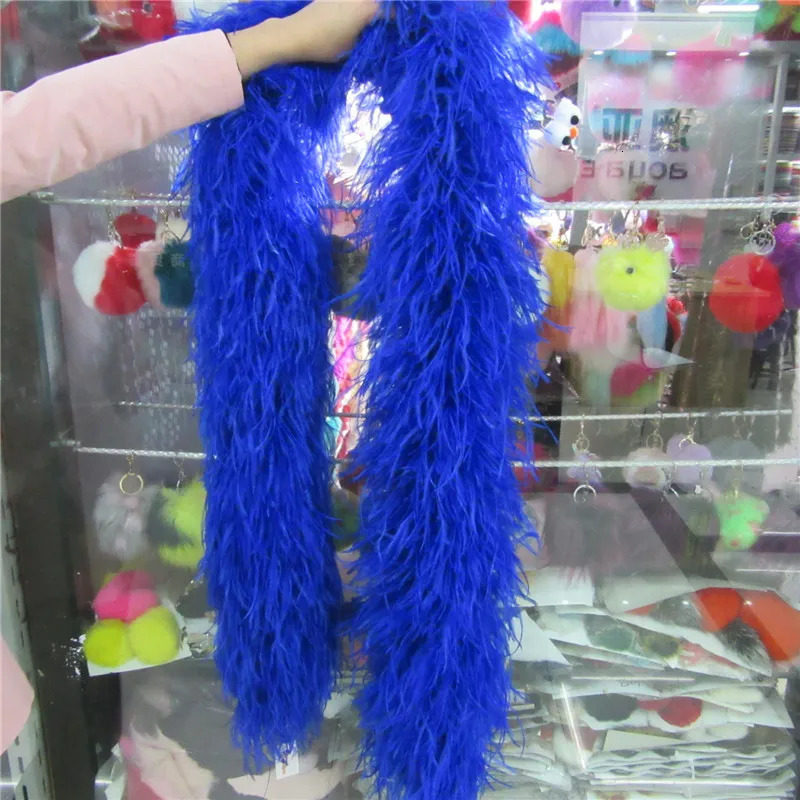 YY Tesco 2-meter Fluffy Ostrich Feather Boa Skirt Costume/Party Decoration/Shore/Craft Rose Feather Boa in Wedding Decorations 241212