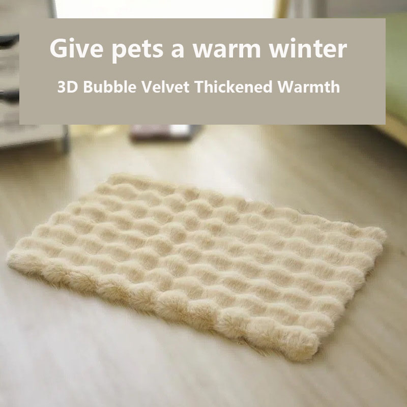 Update Plush Winter Cat And Dog Bed With Thick Warm Foam - Perfect For Cold Weather