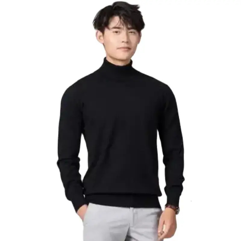 Cashmere turtle neck mens sweater autumn/winter knitted mens sweater 241205