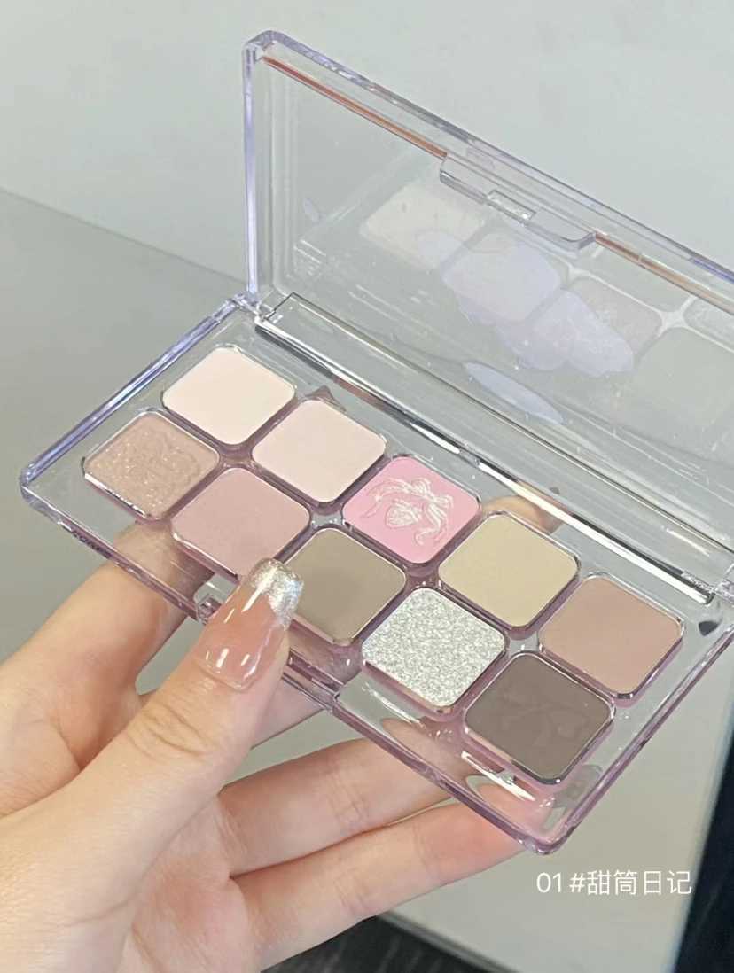FLORTTE Wackky Girls Dormitory Series eye shadow Ten Color Palette Daily Comprehensive Palette Decoration Eye MatteW241212