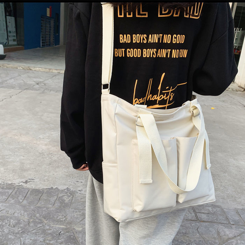 Female Simple Shoppers Fashion Zipper Oxford Shoulder Handbags Waterproof Large Capacity Women's Brand Crossbody Tote Bags